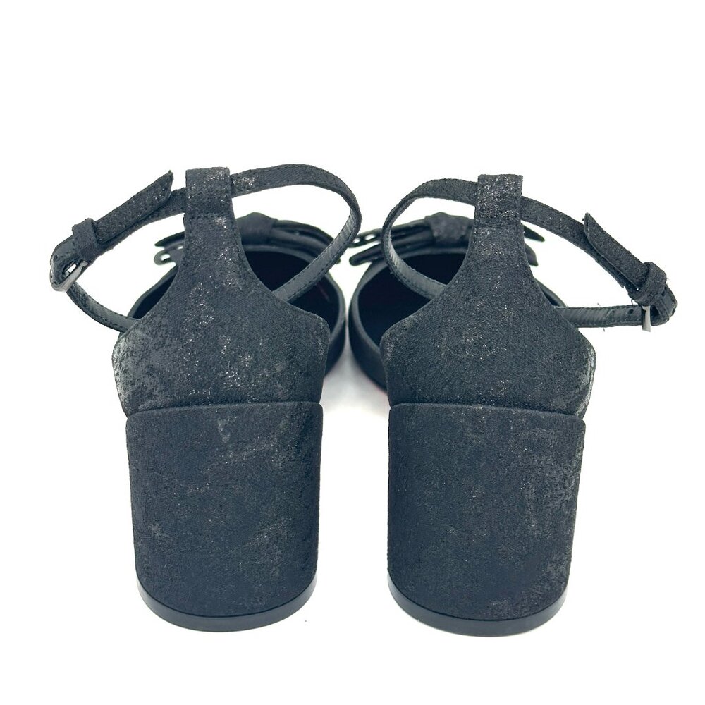 Christian Louboutin JANE BOW 55 Jacquard Marble Mary Jane Pumps Heels Shoe - Picture 13 of 16